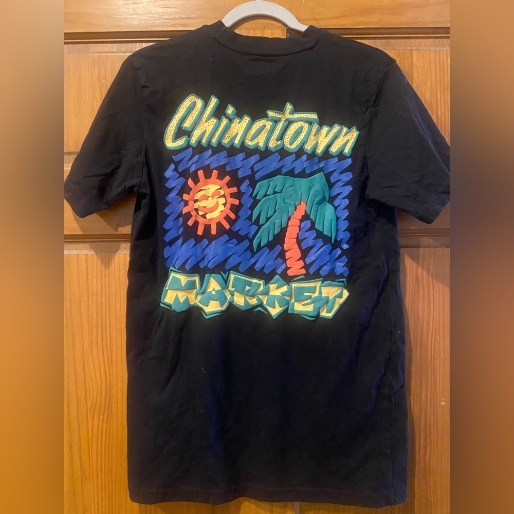 Chinatown Market palm tree Black Graphic T-Shirt Sz small